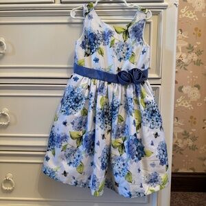 Gymboree Girls Blue Hydrangea Dress
